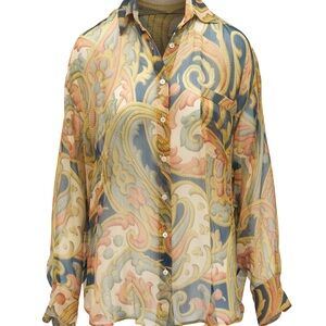 Colorful Paisley Blouse